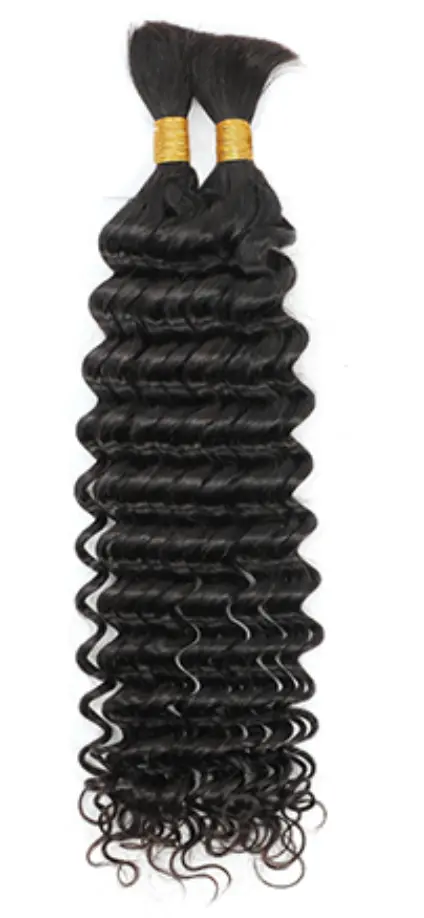Deep Wave Braids Hair Extensions (30 cm / 12 inch, Natural Black #1B)
