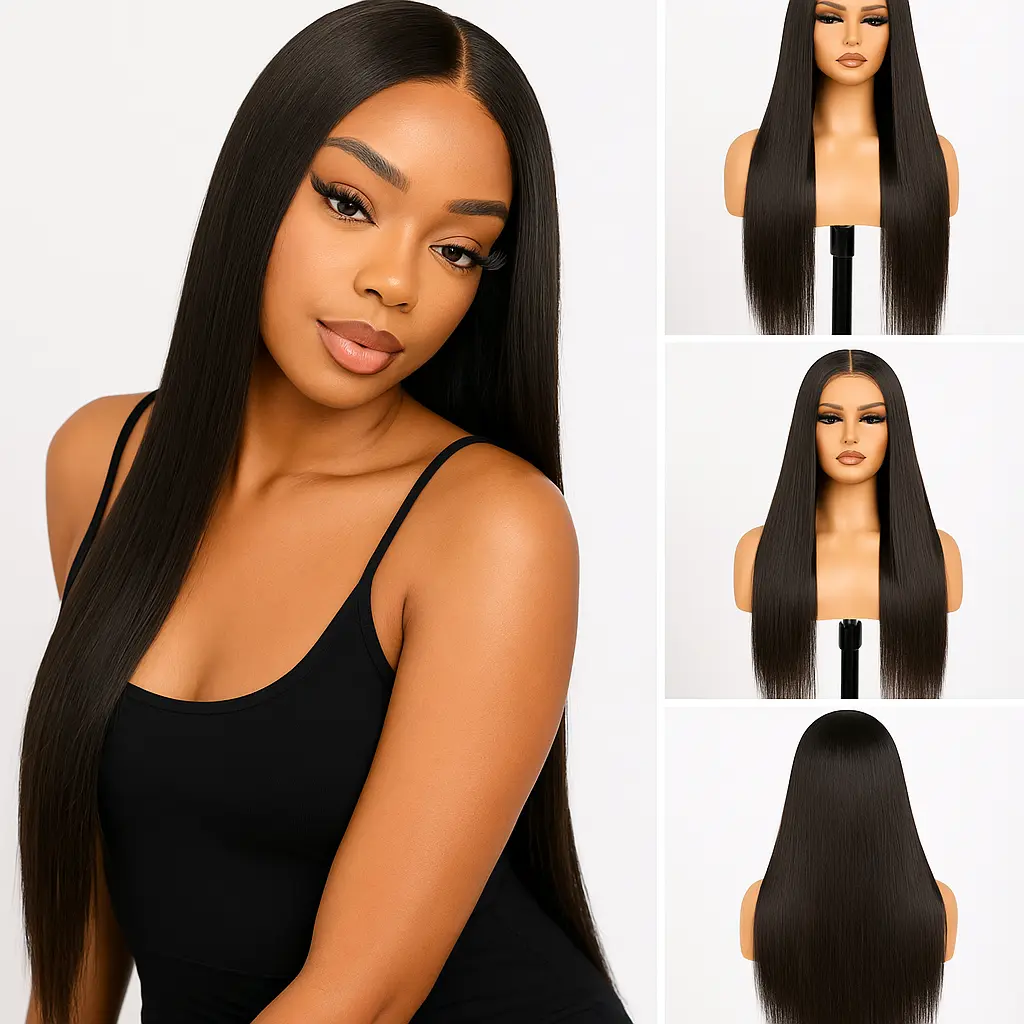Silky Straight 13x4 HD Frontal Wig - Glueless - Raw Hair