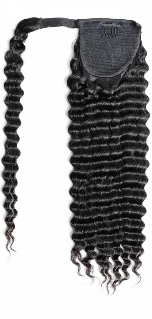 Raw Wrap-Around Deep Wave Ponytail
